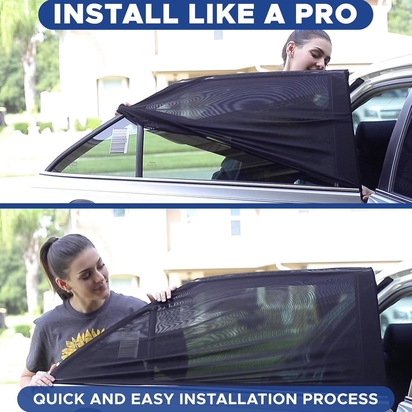 UV Protection Mesh Curtain Net Curtain(Pack of 4)
